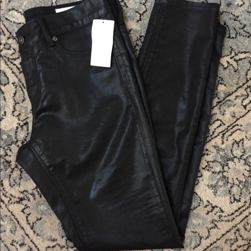 Faux leather leggings